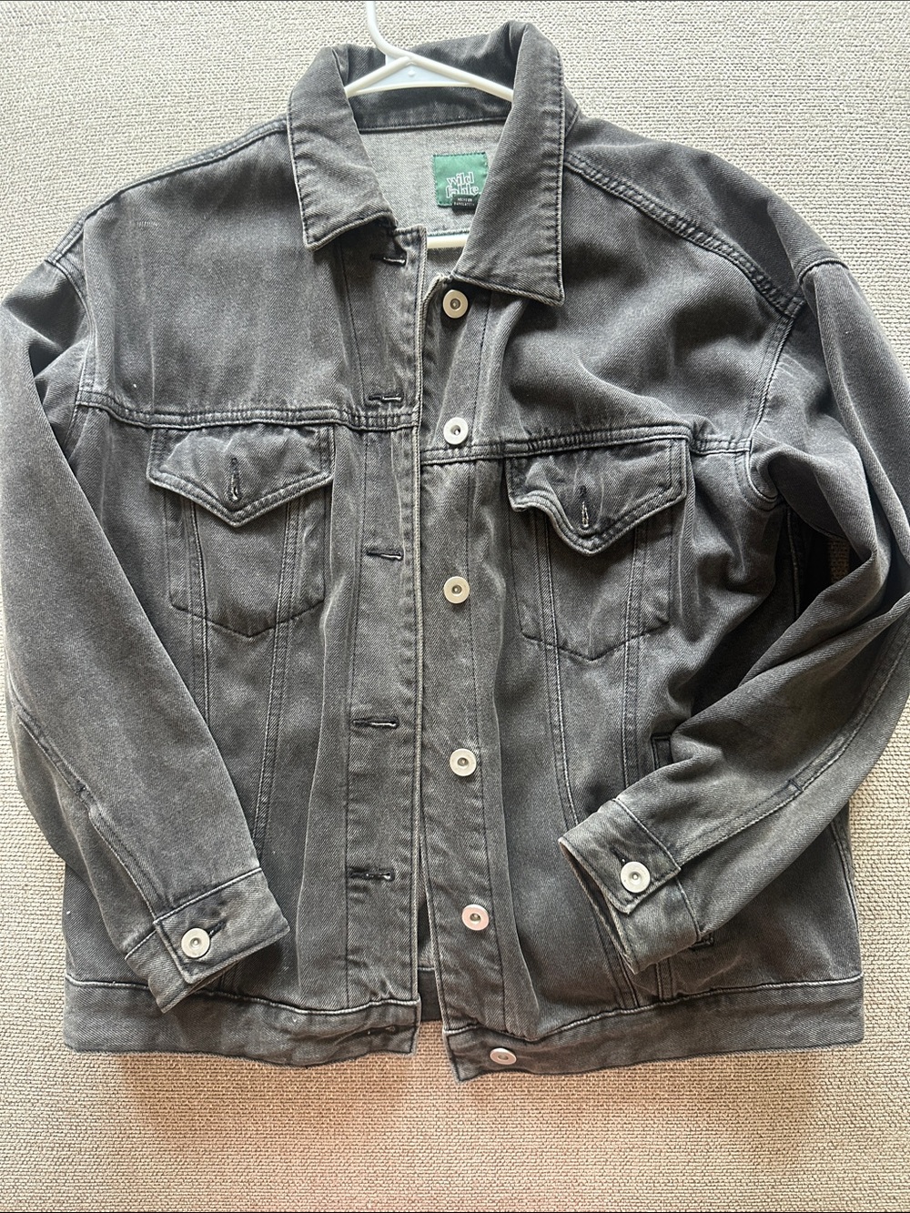 Black Denim Jacket - slightly oversized